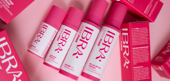 "Think Pink" to seria kosmetyków do pielęgnacji twarzy od Ibra
