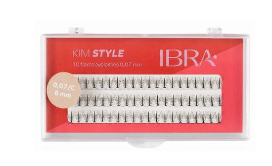 Ibra Makeup Kępki Rzęs Kim Style 8mm
