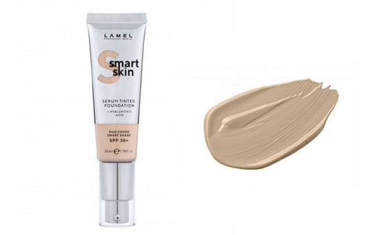 LAMEL Smart Skin Serum Tinted Podkład Nawilżający z Kwasem Hialuronowym nr 404 Sand 35ml