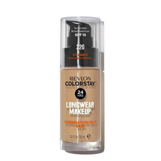 REVLON ColorStay With Pump Makeup Combination/oily Skin 220 Natural Beige 30ml- Nowy !