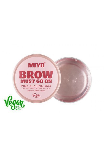 MIYO Brow Must go On Pink Shaping Wax Wosk do Brwi 30g