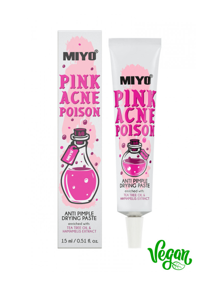 MIYO Pasta Wysuszająca Pink ACNE Poison 15 ml